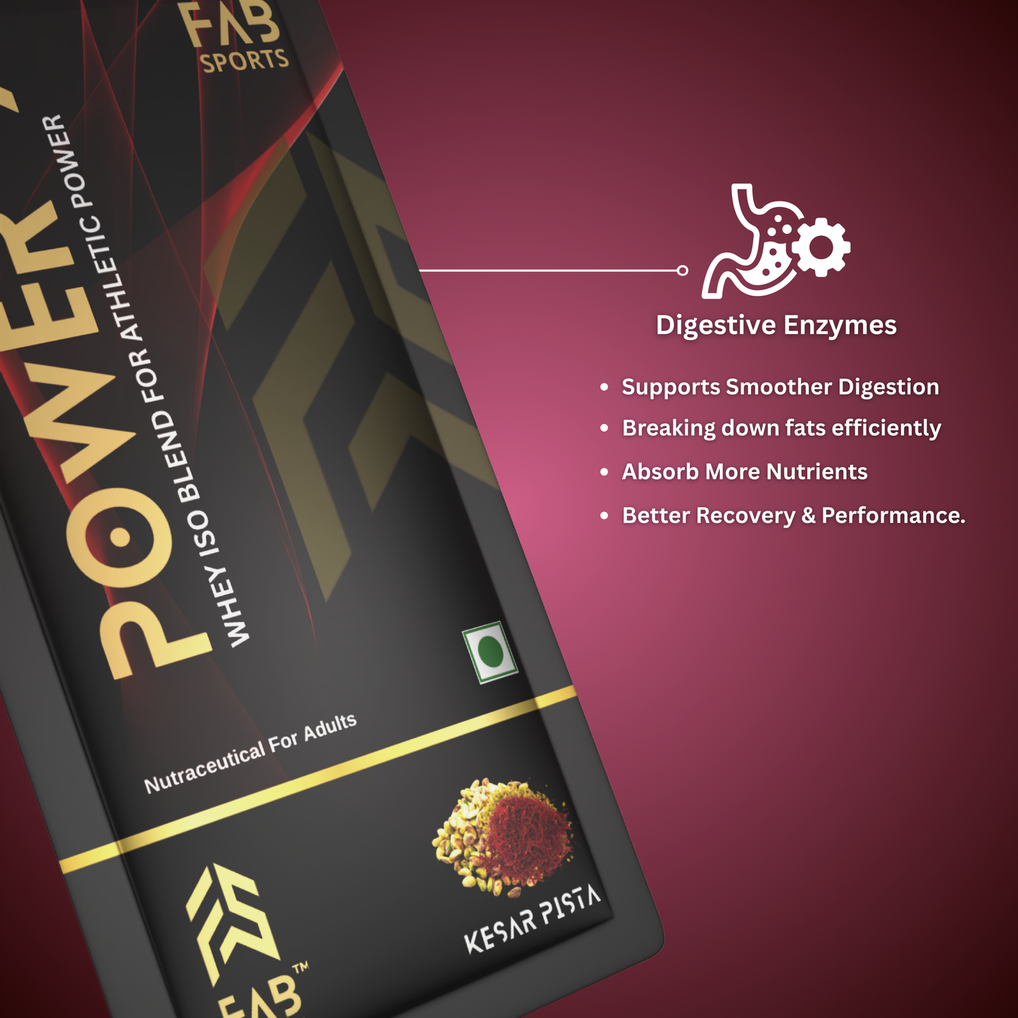 Power X – 27g Whey Isolate Blend Kesar Pista 30 Sachets