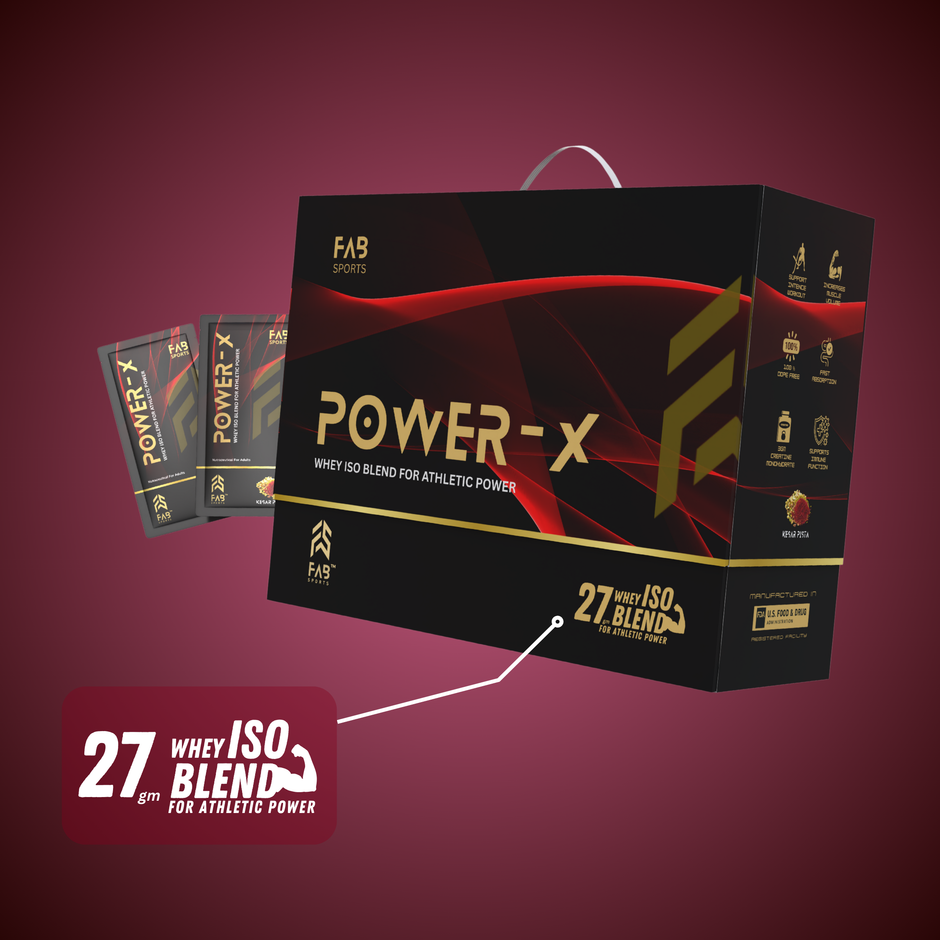 Power X – 27g Whey Isolate Blend Kesar Pista 60 Sachets