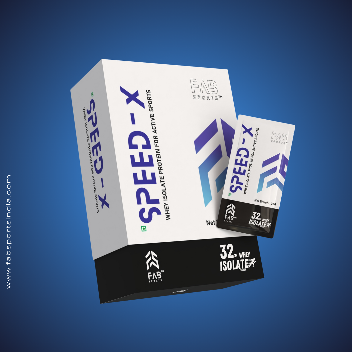 Speed X 32gm Whey Isolate - 30 sachets (36gm per serving)