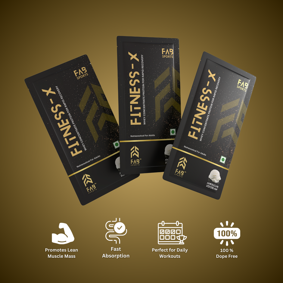 Fitness X – 24g Whey Protein Concentrate American Ice Cream 60 Sachets