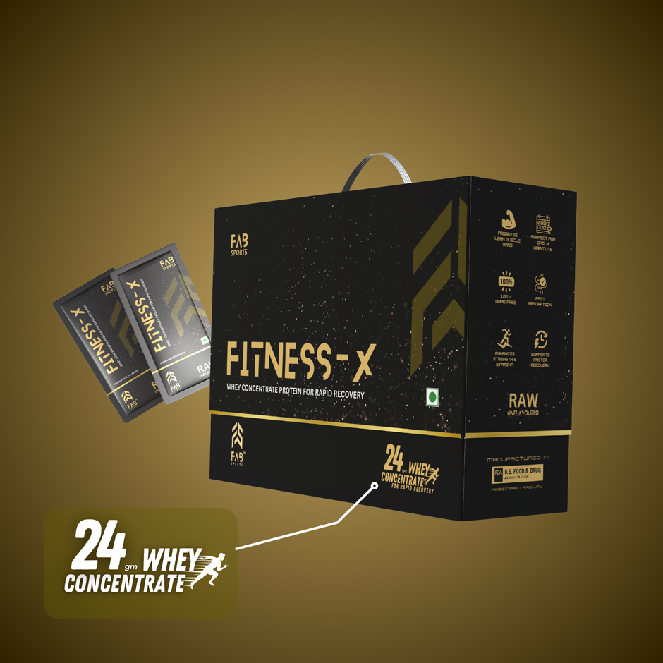 Fitness X - 24g Whey Protein Concentrate RAW Unflavoured 60 Sachets