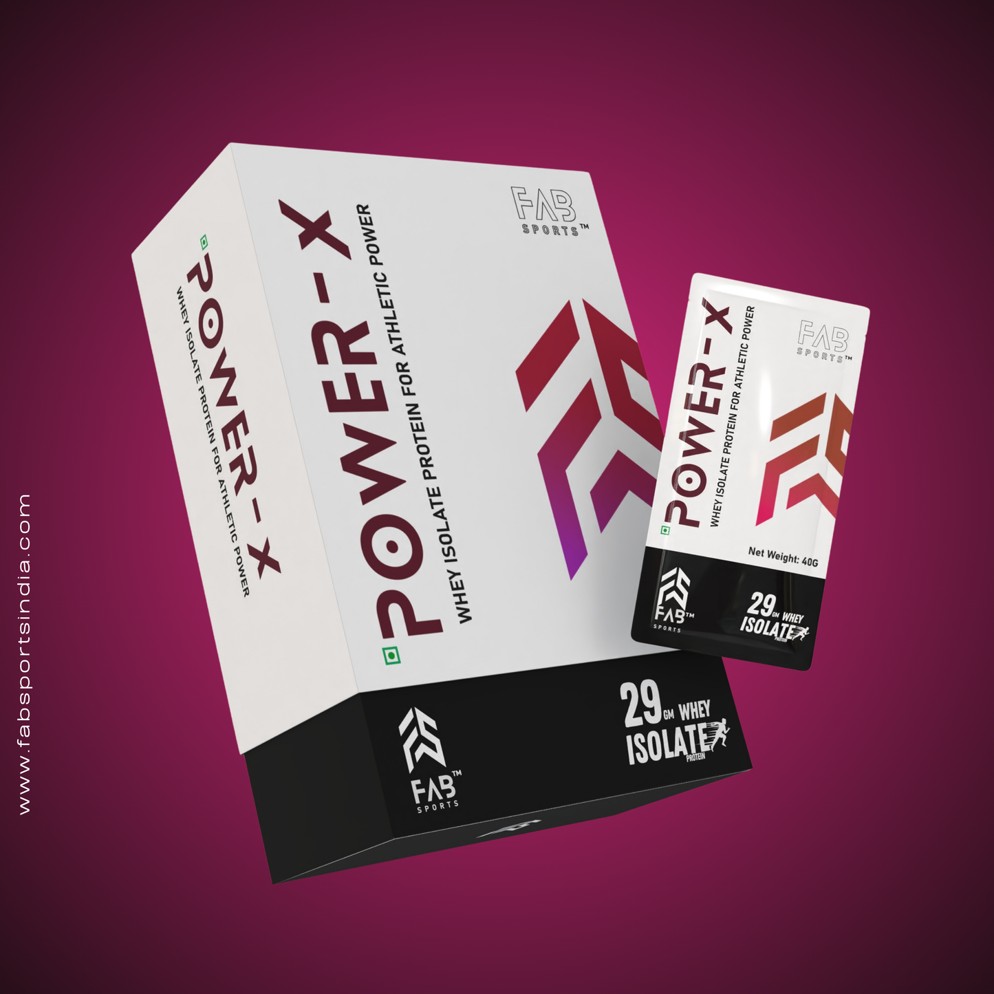 Power X 29gm Whey Isolate - 30 Sachet (40gm per serving)