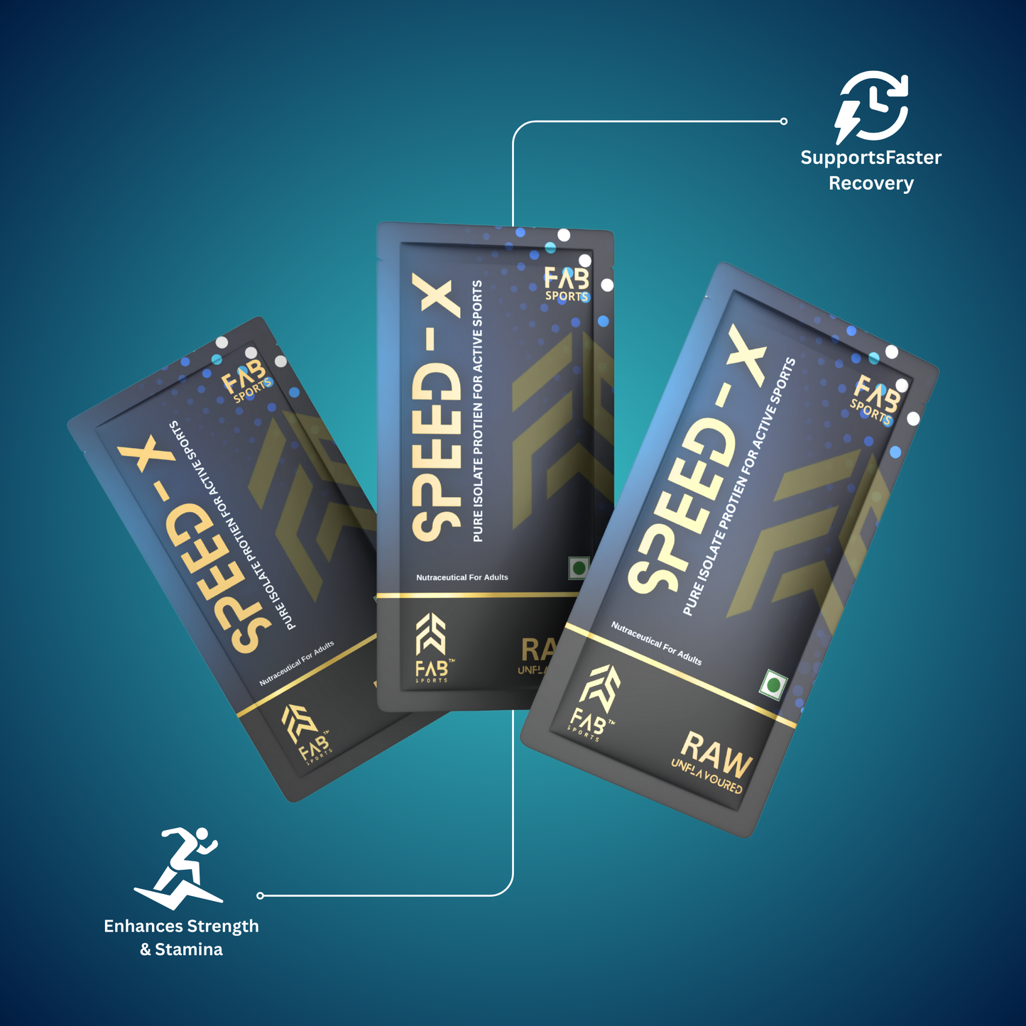 Speed X – 33g Pure Isolate Protein Raw Unflavoured 60 Sachets