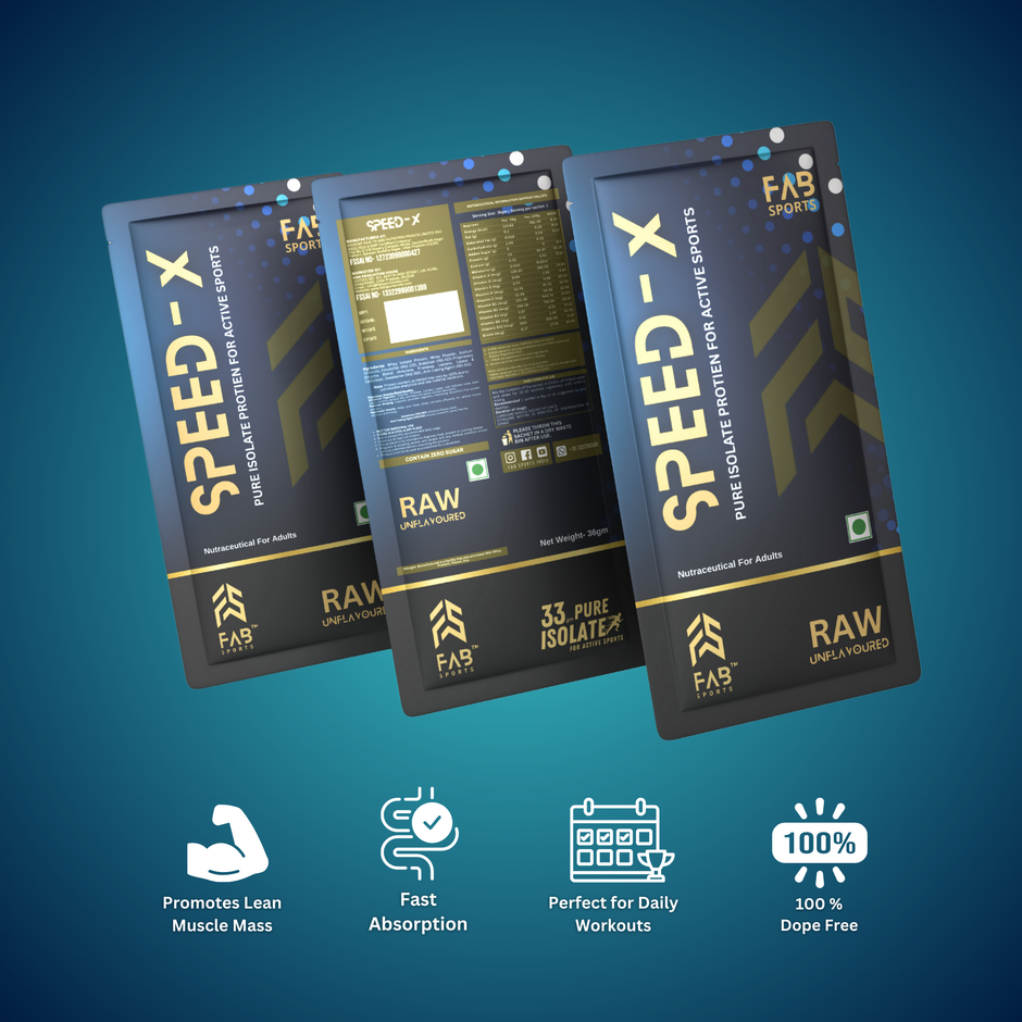 Buy Speed X 33g Pure Isolate Protein Raw 60 Sachets