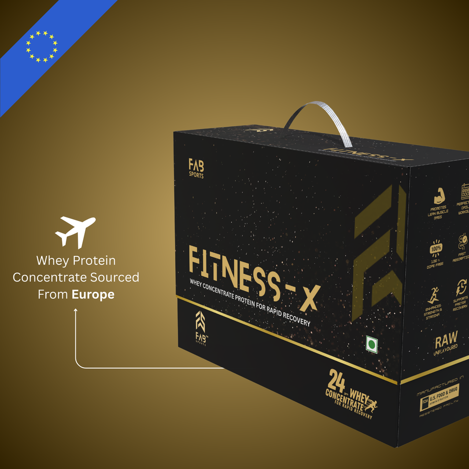 Fitness X - 24g Whey Protein Concentrate RAW Unflavoured 60 Sachets