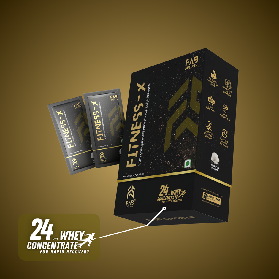 Fitness X – 24g Whey Protein Concentrate American Ice Cream 30 Sachets