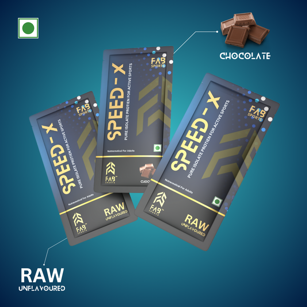 Buy Speed X Assorted Chocolate & Raw Unflavoured Protein Online