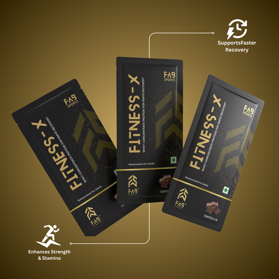 Fitness X –  24g Whey Concentrate Protein Chocolate 30 Sachets