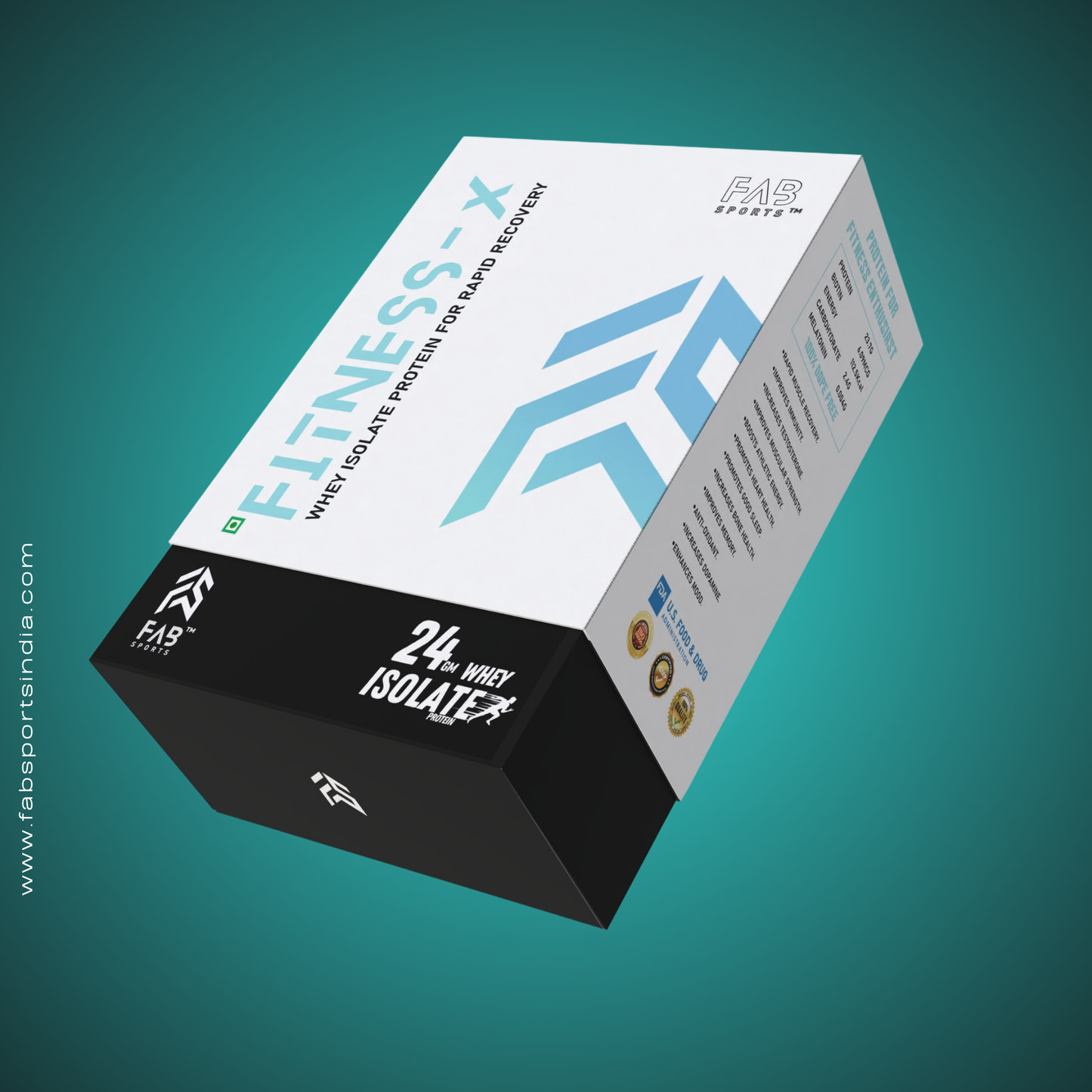 Fitness X 24gm Isolate Protein 30 Sachets (30gm per serving)