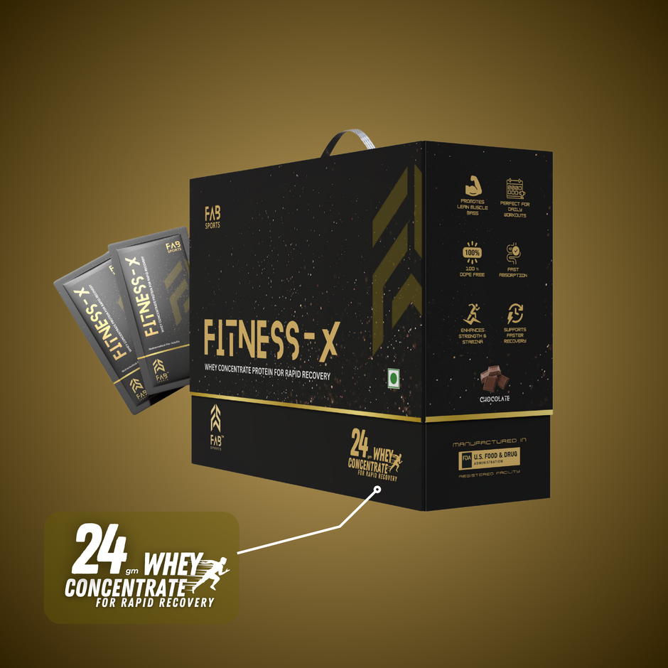 Fitness X –  24g Whey Concentrate Protein Chocolate 60 Sachets