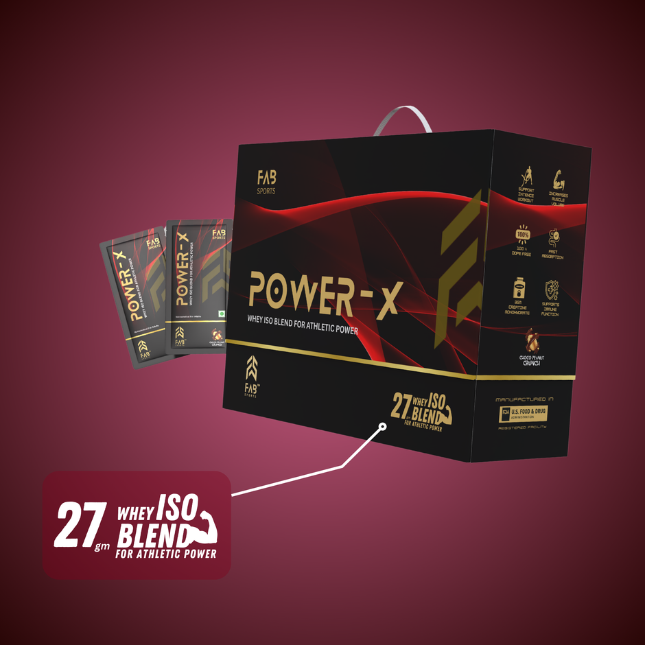 Power X – 27g Whey Isolate Blend Choco-Peanut Crunch 60 Sachets
