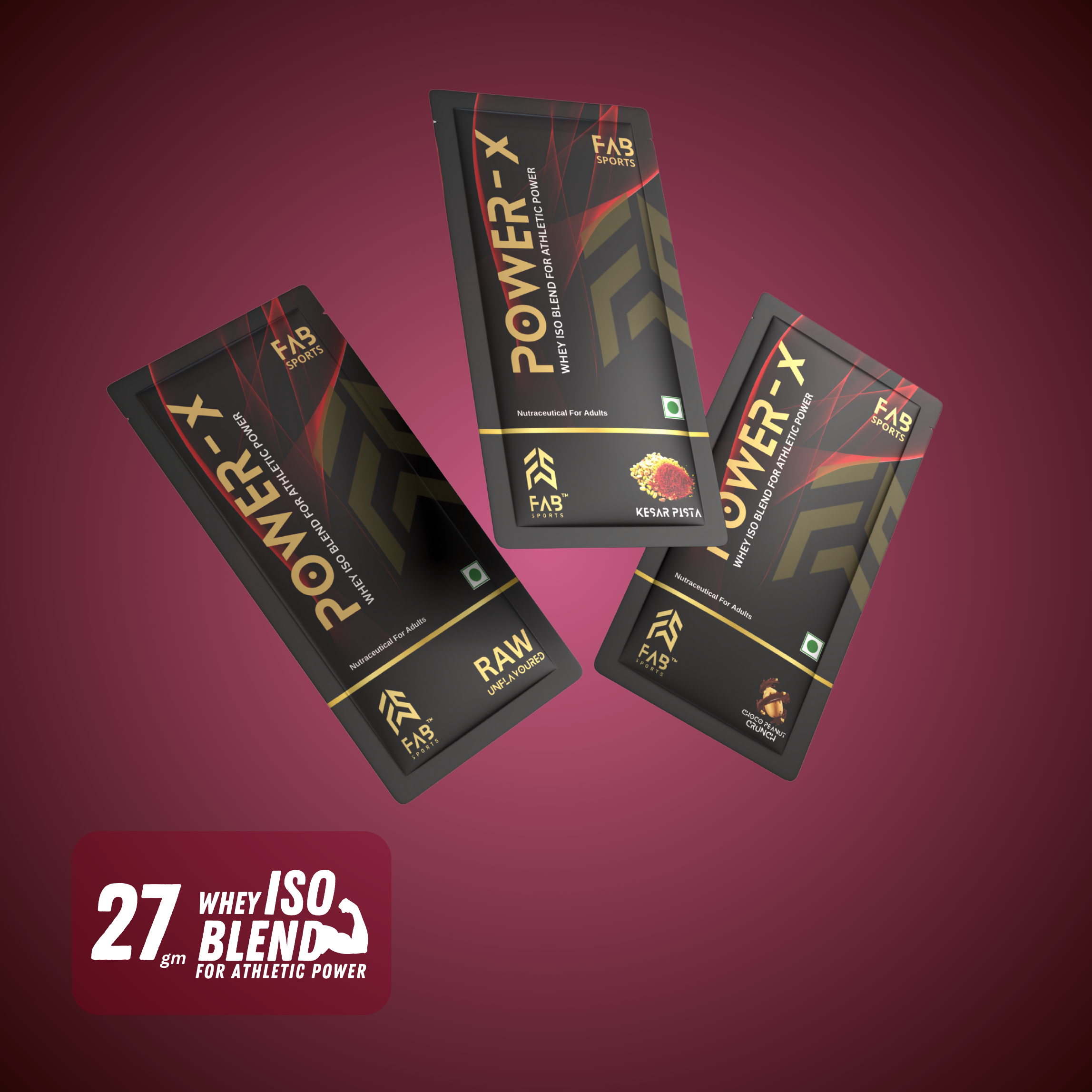 Power X –  Assorted Flavours Choco-Peanut Crunch + Kesar Pista + Raw Unflavoured