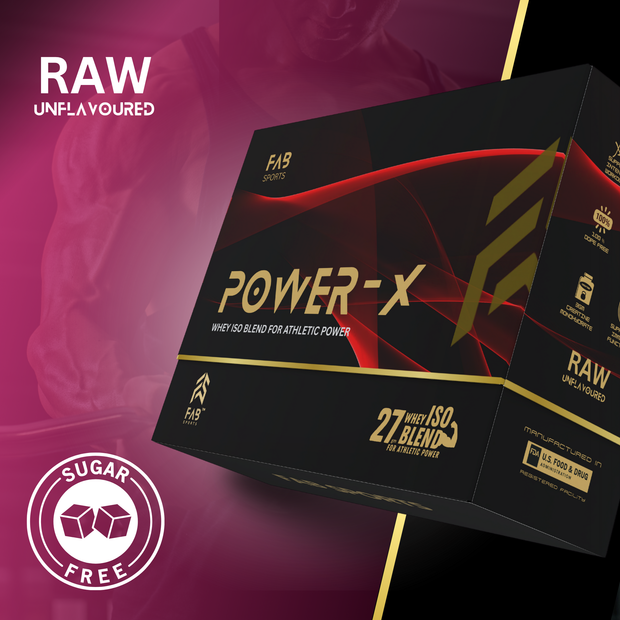 Power X – 27g Whey Isolate Blend Unflavoured RAW 60 Sachets