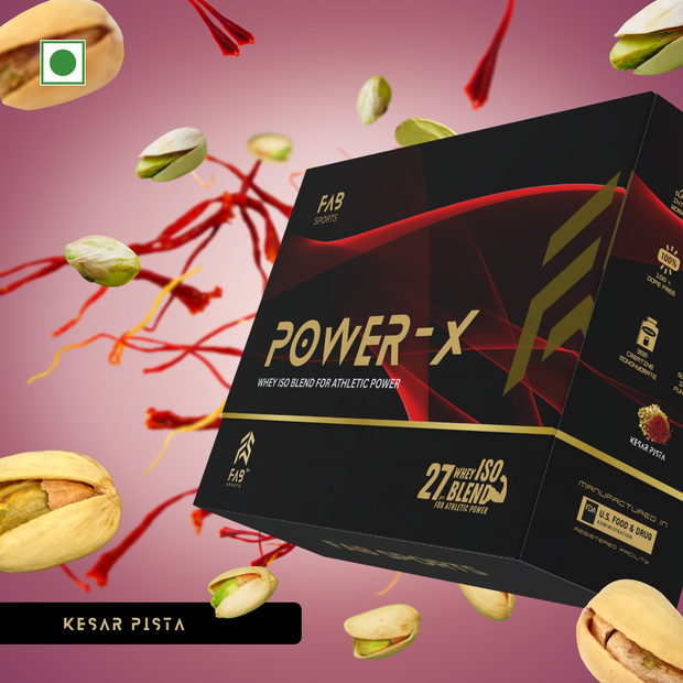 Power X – 27g Whey Isolate Blend Kesar Pista 60 Sachets