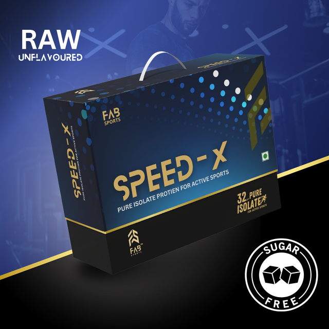 Speed X – 33g Pure Isolate Protein Raw Unflavoured 60 Sachets