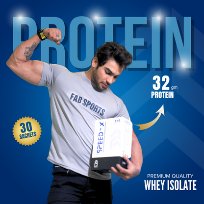 Speed X 32gm Whey Isolate - 30 sachets (36gm per serving)