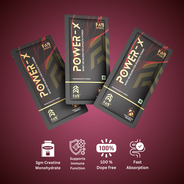 Power X – 27g Whey Isolate Blend Choco-Peanut Crunch 60 Sachets