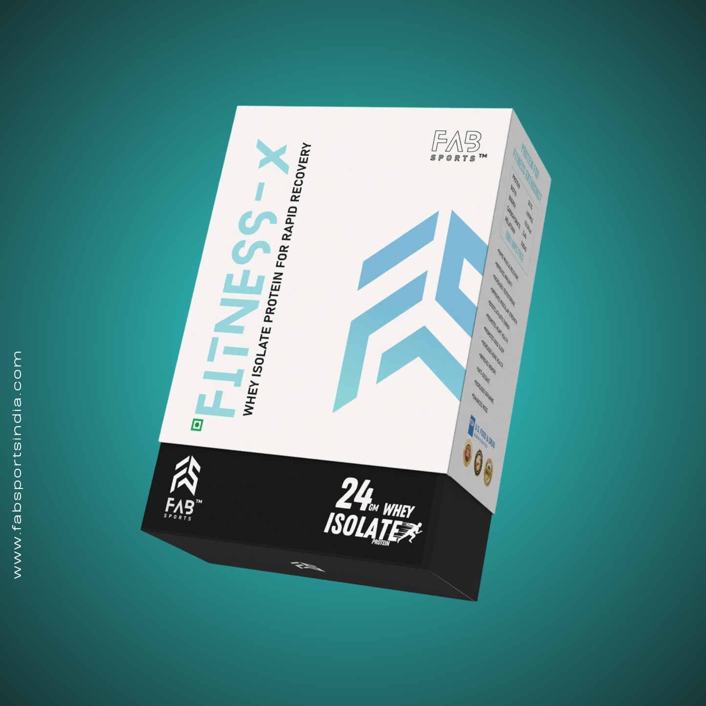Fitness X 24gm Isolate Protein 30 Sachets (30gm per serving)