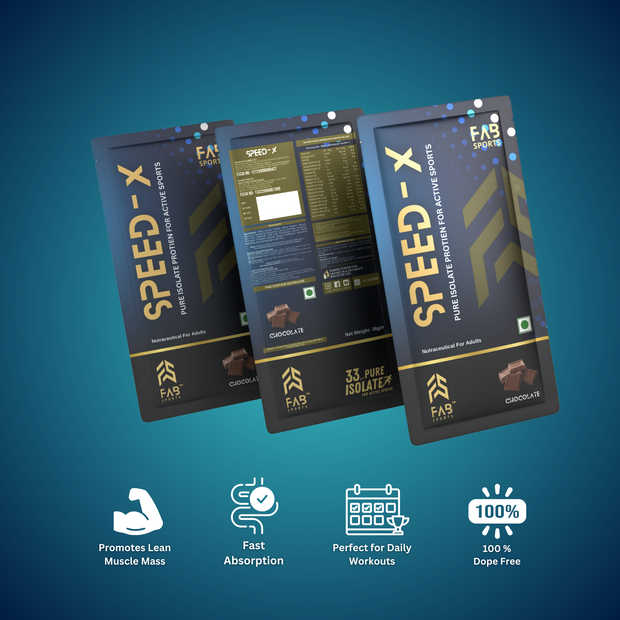 Speed X – 33g Pure Isolate Protein Chocolate Flavour 60 Sachets
