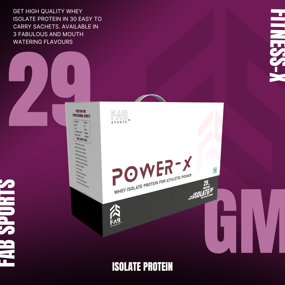 Power X 29gm Whey Isolate - 60 Sachet (40gm per serving)