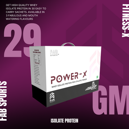 Power X 29gm Whey Isolate - 60 Sachet (40gm per serving)