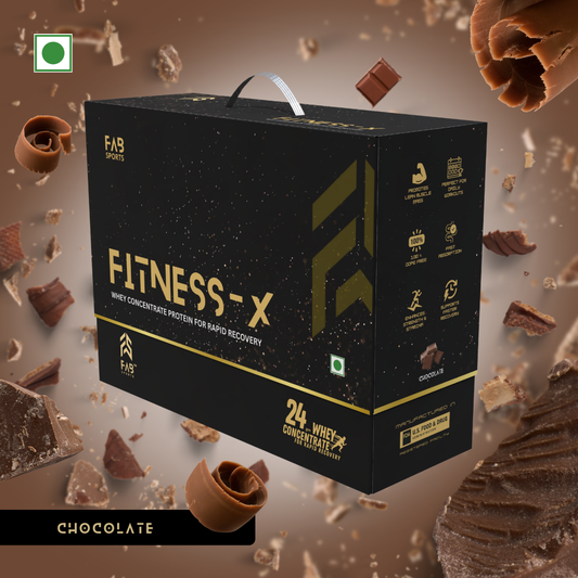 Fitness X –  24g Whey Concentrate Protein Chocolate 60 Sachets