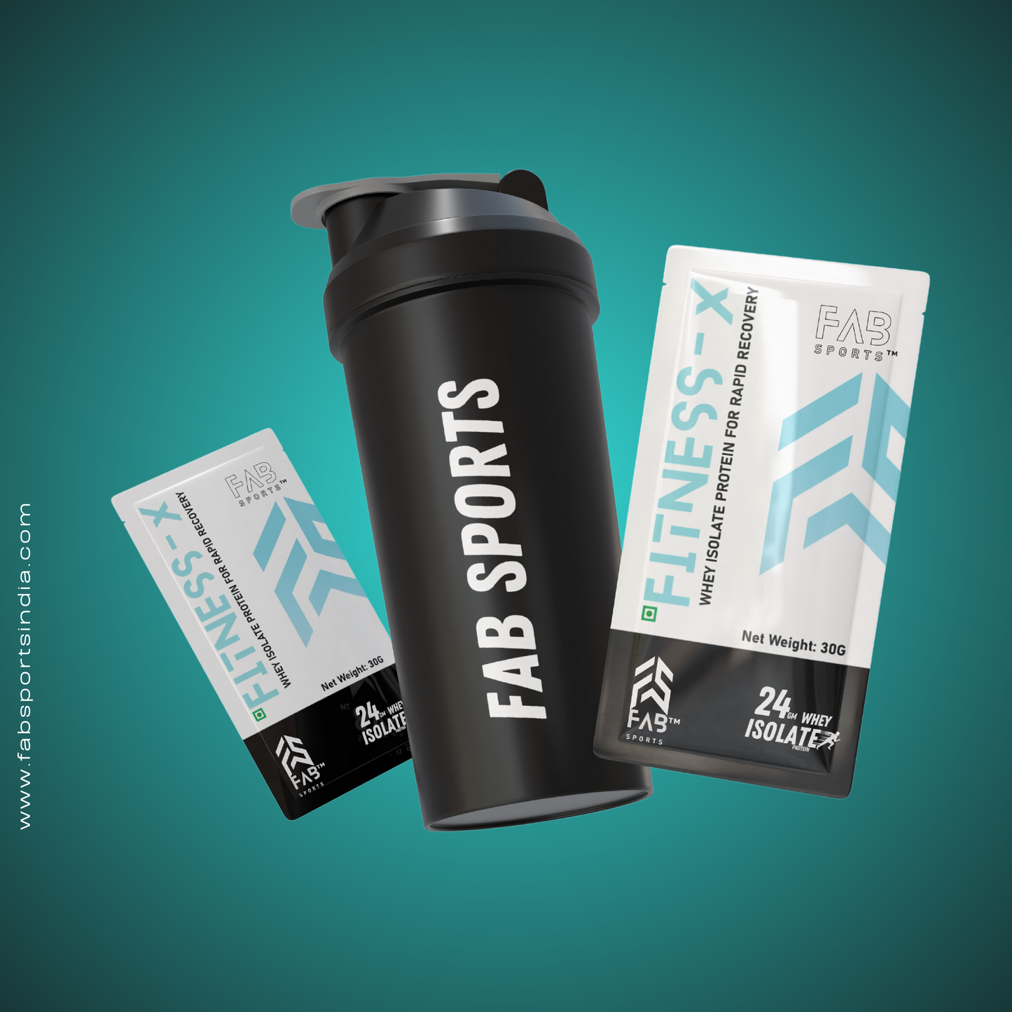 Fitness X 24gm Isolate Protein 30 Sachets (30gm per serving)