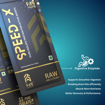 Speed X – 33g Pure Isolate Protein Raw Unflavoured 60 Sachets
